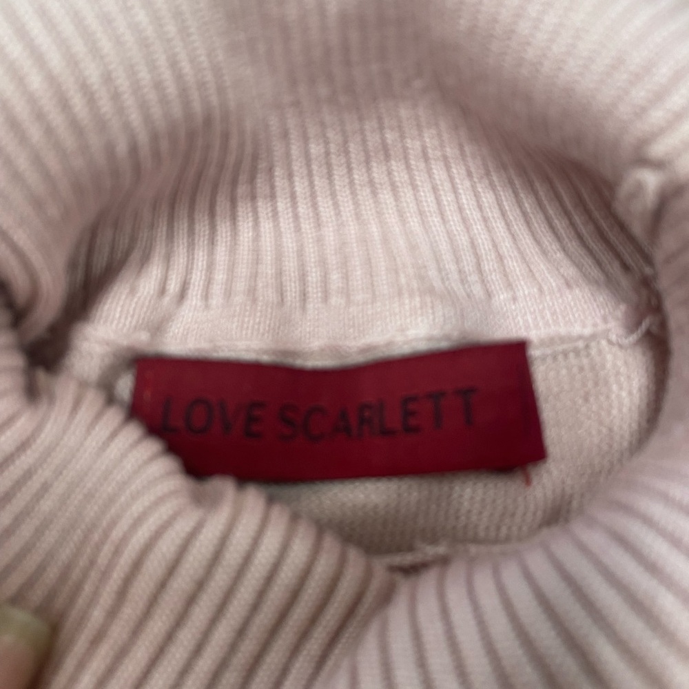 Scarlett Women's Soft Pink Cowl Neck Sweater